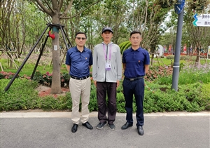 崇明區(qū)退役軍人事務局領導看望宗保公司花博會志愿者