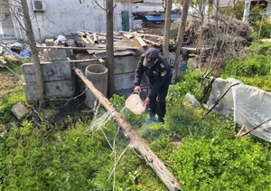 廢棄木材起火存隱患 員工發(fā)現(xiàn)撲滅化險(xiǎn)情—宗保公司員工撲滅一起火